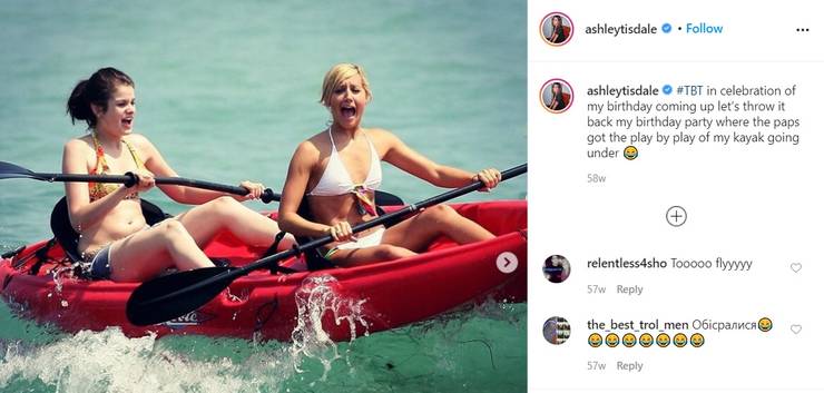 As 10 melhores postagens de verão no Instagram de Ashley Tisdale