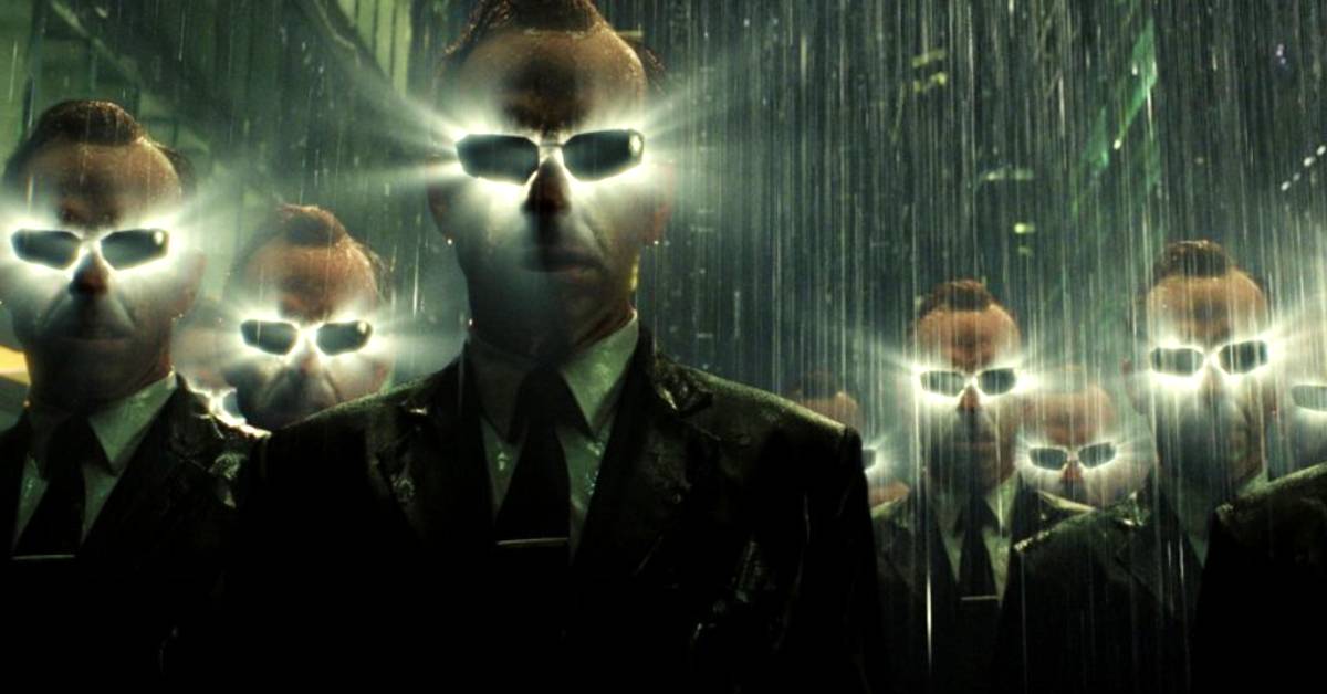 Agente Smith de Weaving em Matrix: Revolutions.