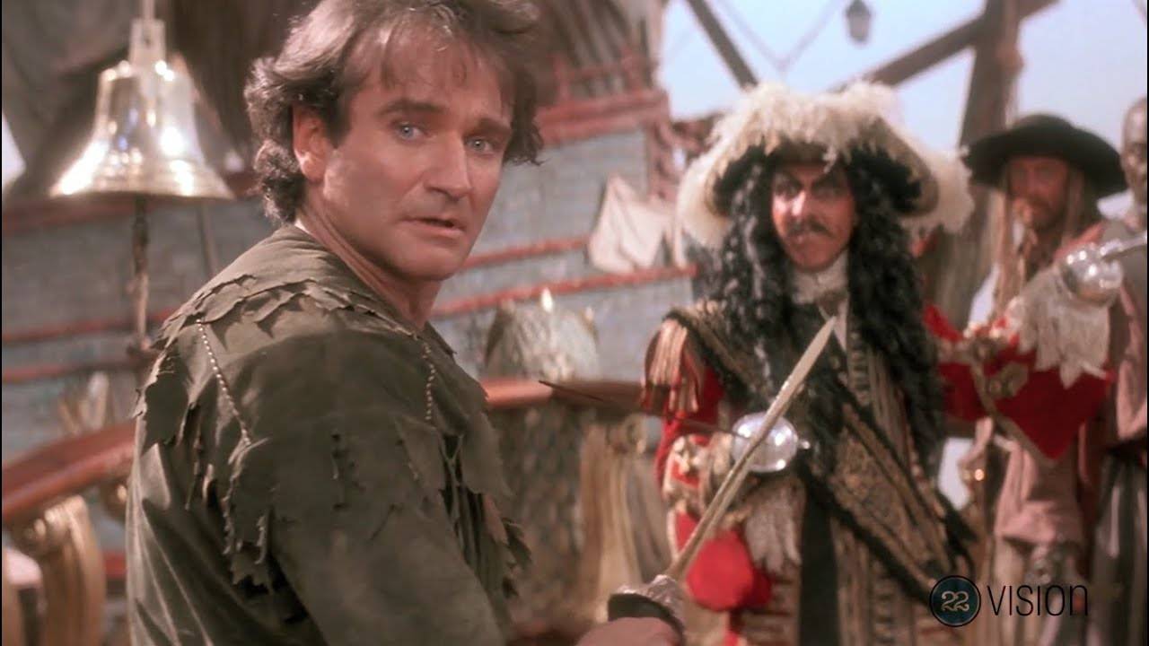 Robin Williams como Peter Pan em Gancho