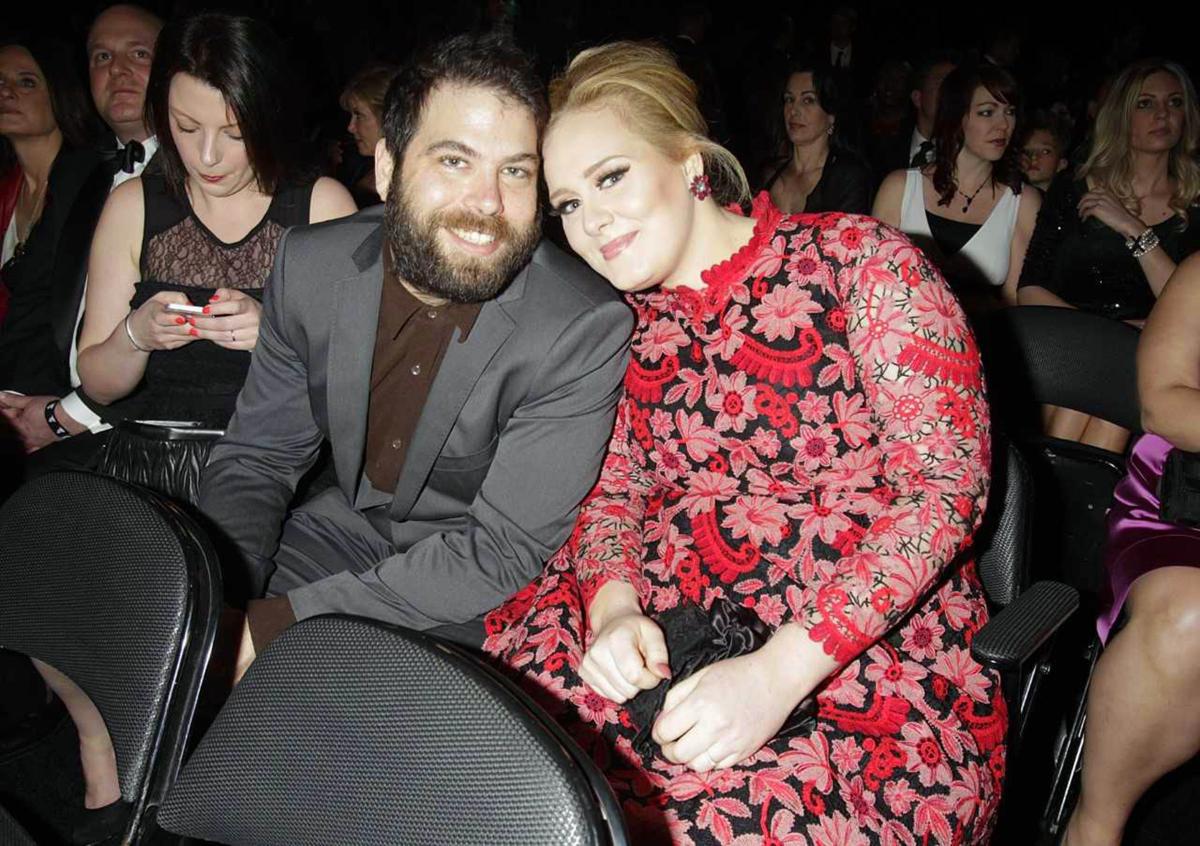 Adele com Simon no 55º Grammy Awards