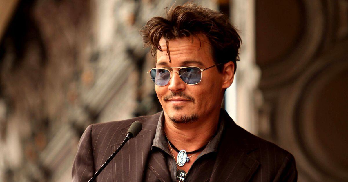 Johnny Depp na cerimônia da Calçada da Fama de Hollywood