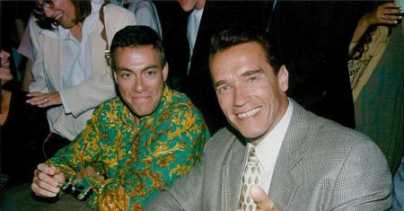 Amizade de Van Damme e Schwarzenegger 🤝💪