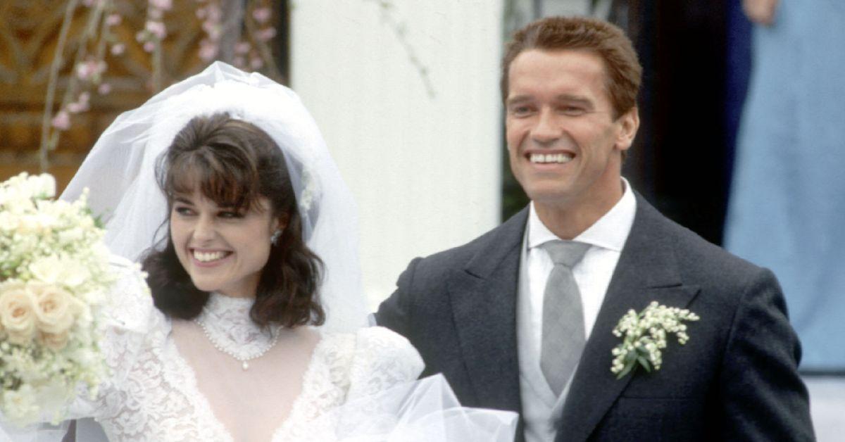 O casamento de Arnold Schwarzenegger e Maria Shriver em 1986