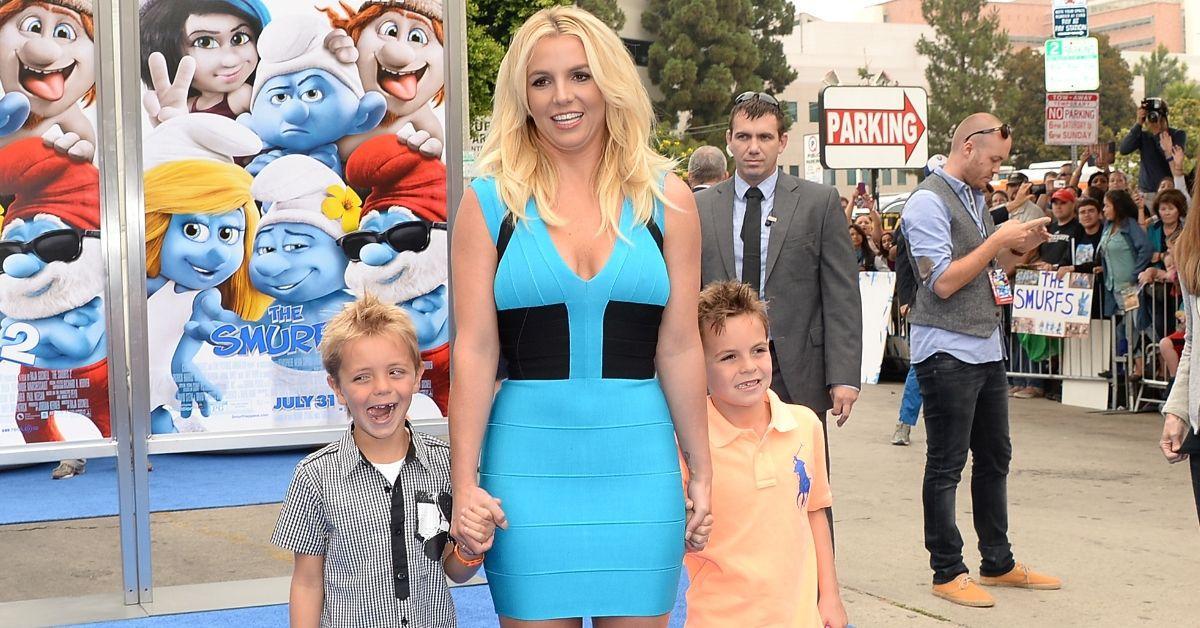 Britney Spears e seus filhos Jayden e Sean
