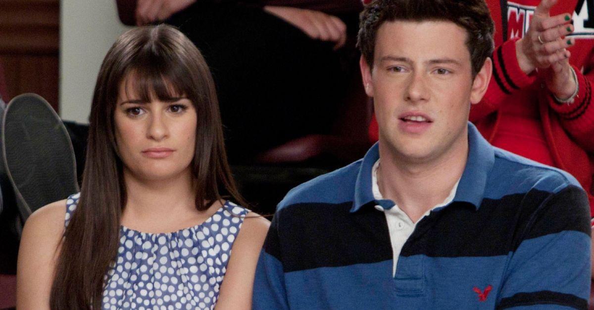 Lea Michele como Rachel e Cory Monteith como Finn em Glee