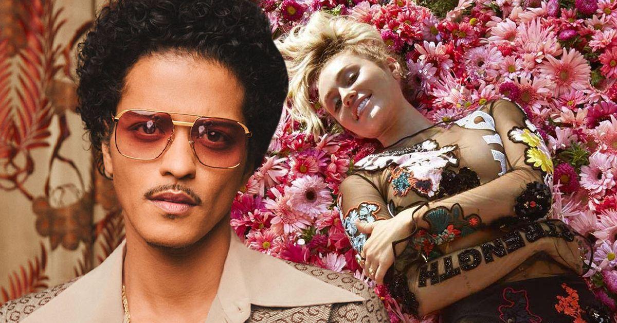 Como Bruno Mars realmente se sente sobre Miley Cyrus escrever sua música popular “Flowers” ​​sobre ele