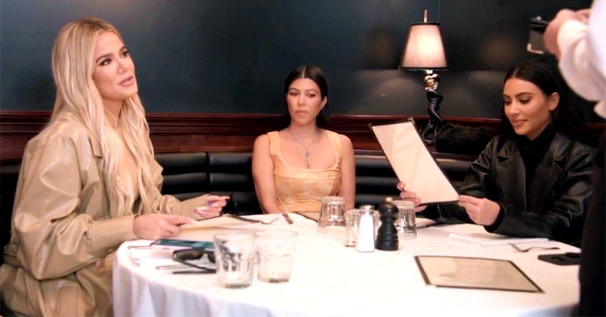 A cena das Kardashians com Khloe, Kourtney e Kim