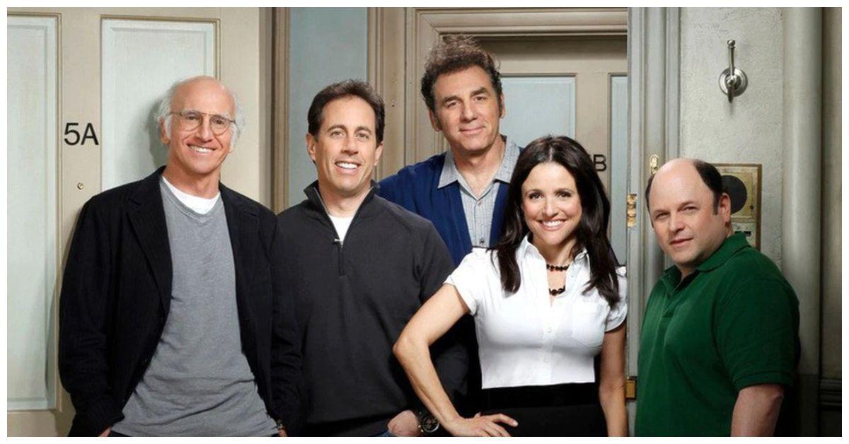 Larry David e o elenco de Seinfeld no episódio de reunião de Curb