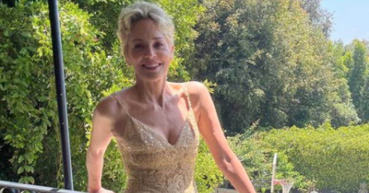 Sharon Stone, de 63 anos, parece sem idade enquanto usa um biquíni amarelo deslumbrante
