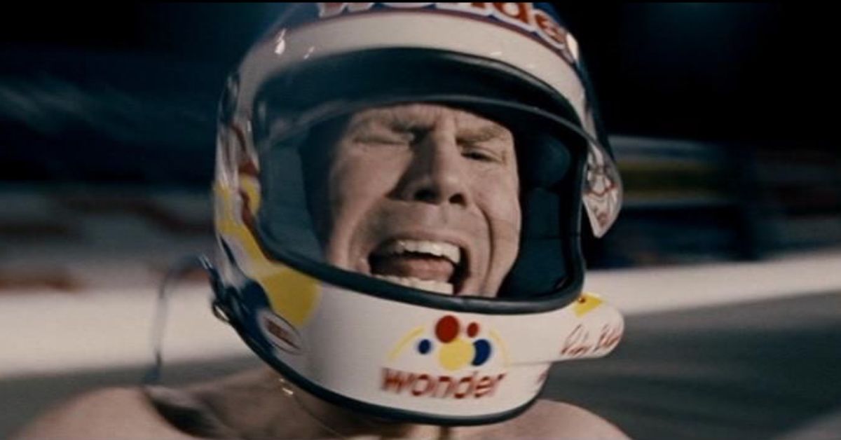 Will Ferrell ficou legitimamente aterrorizado durante esta cena de corrida em Talladega Nights