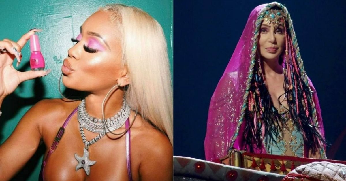 O rapper Saweetie inspirou a última manicure rosa quente de Cher