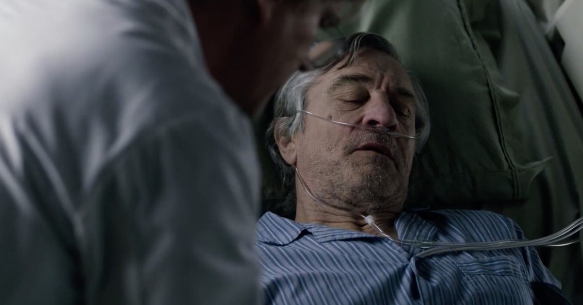 Robert De Niro realmente adormeceu no set durante esta cena