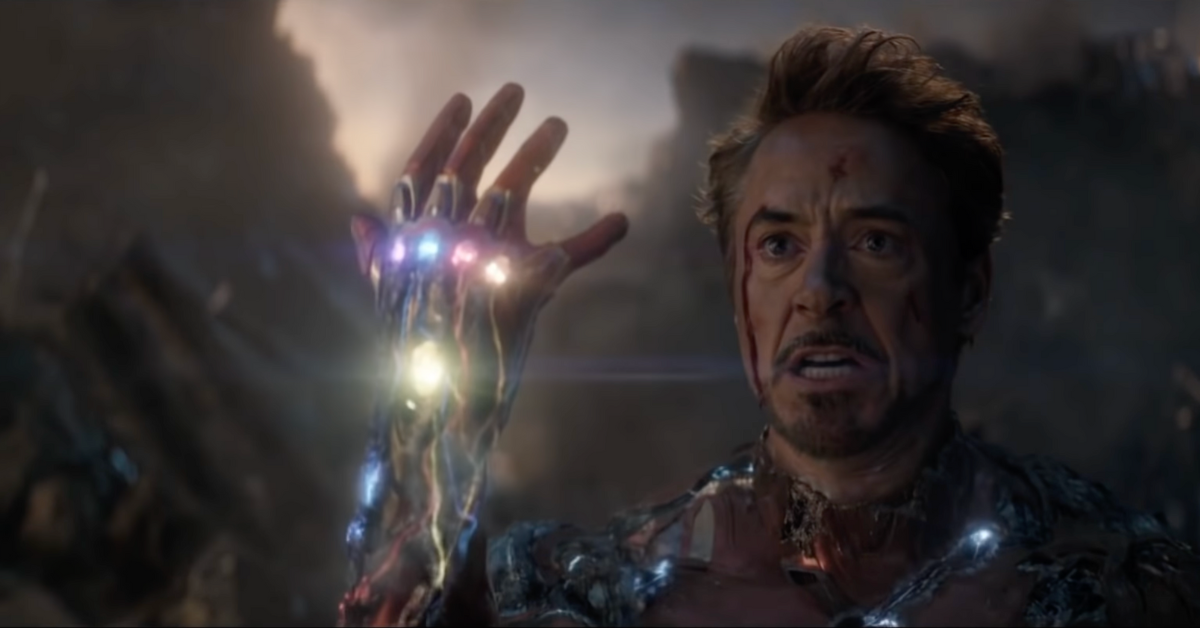 Homem de Ferro interpretado por Robert Downey Jr.