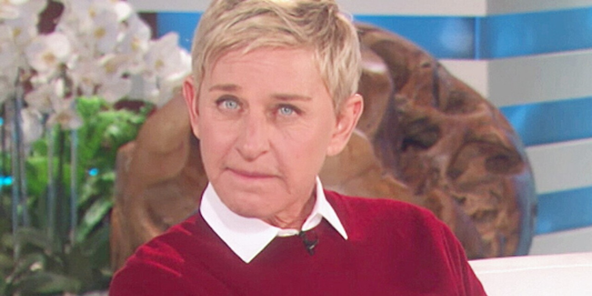 Por que a atitude de Ellen DeGeneres muda quando o diretor grita “Corta”?