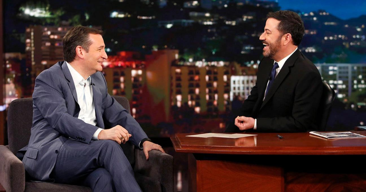 Ted Cruz acha que Jimmy Kimmel cortou propositalmente para o comercial para evitar que seu convidado parecesse mal