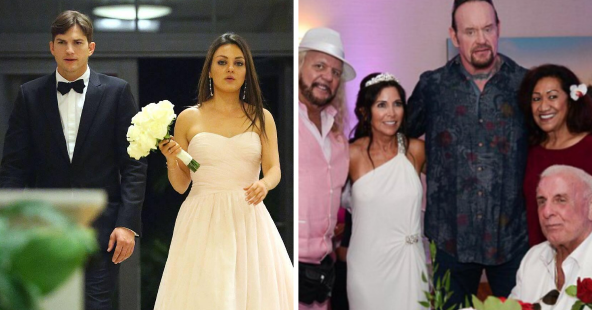 20 fotos perturbadoras de casamento que essas celebridades não querem que vejamos