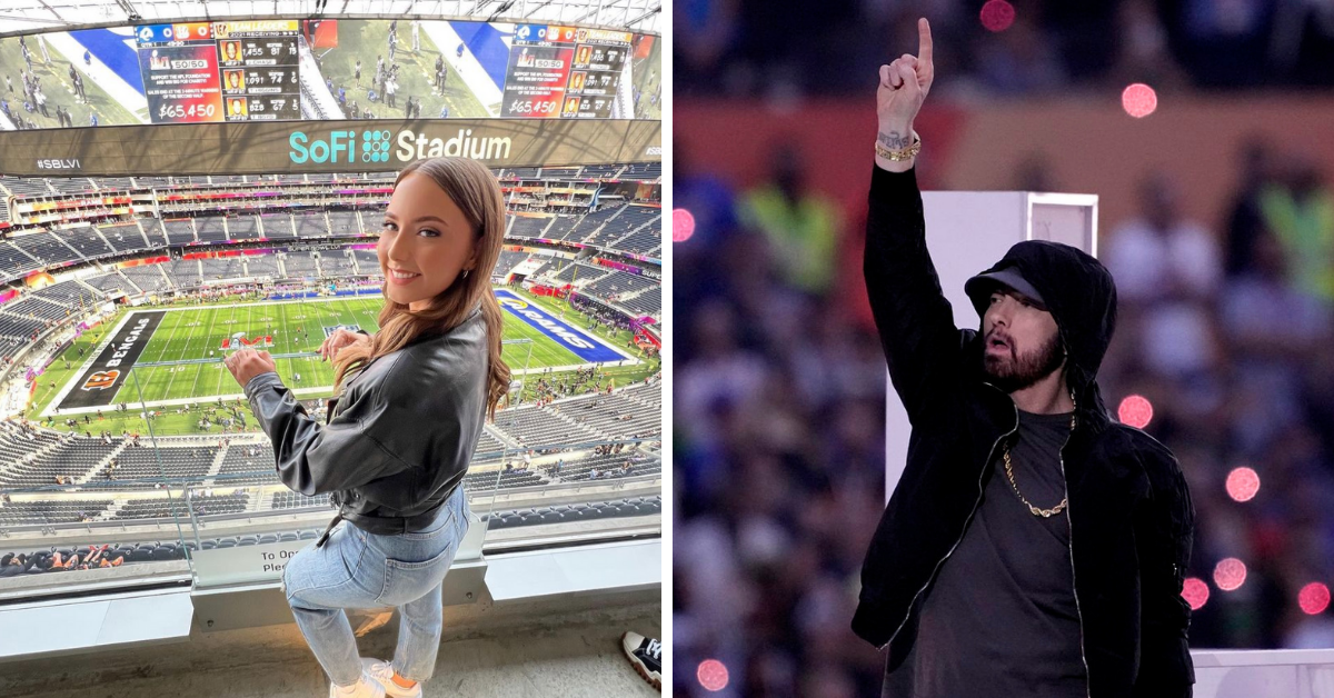 Hailie Jade assistiu a performance de seu pai Eminem no Super Bowl?