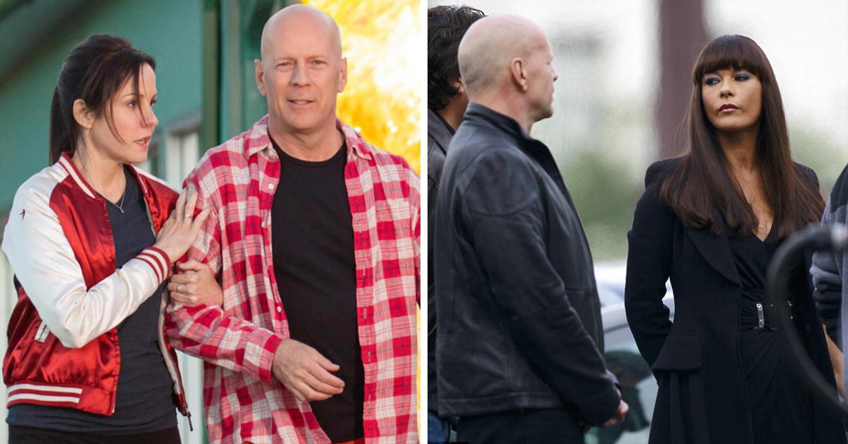 Bruce Willis pediu permissão à esposa para cenas com Mary-Louise Parker e Catherine Zeta-Jones