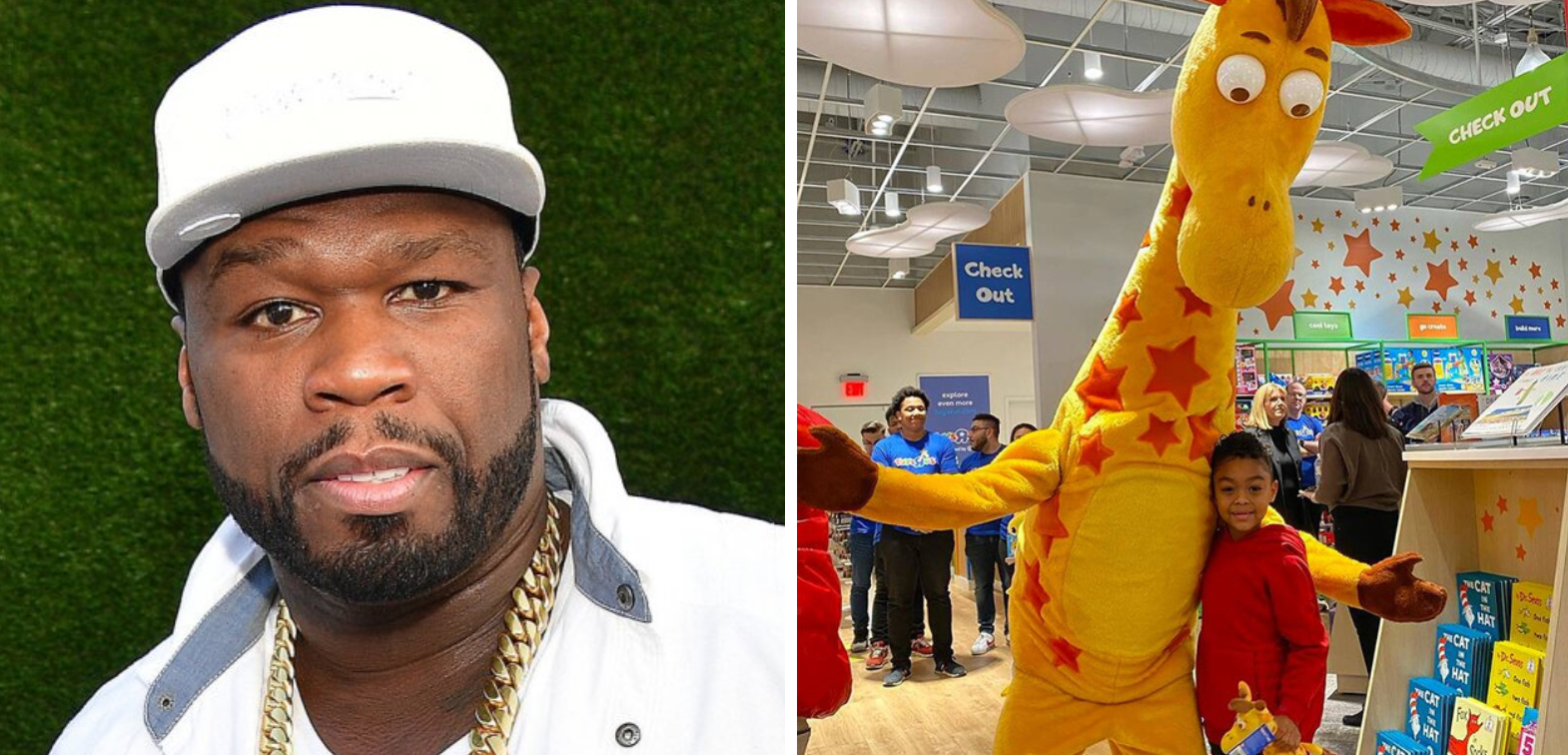 50 Cent faz com que o milagre de Natal de seu filho se torne realidade na Toys ‘R’ Us