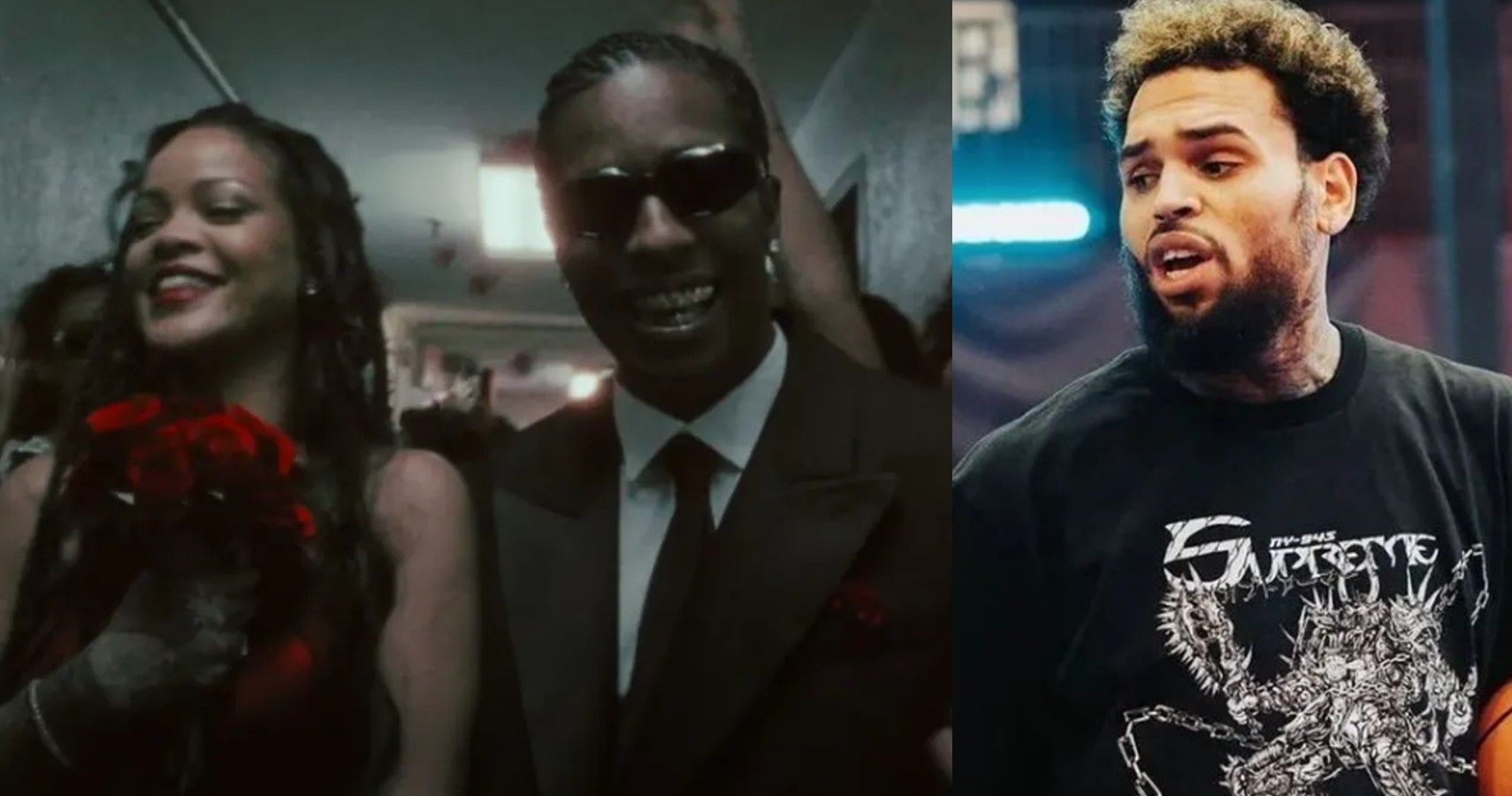 ASAP Rocky fez uma diss épica contra o ex de Rihanna, Chris Brown
