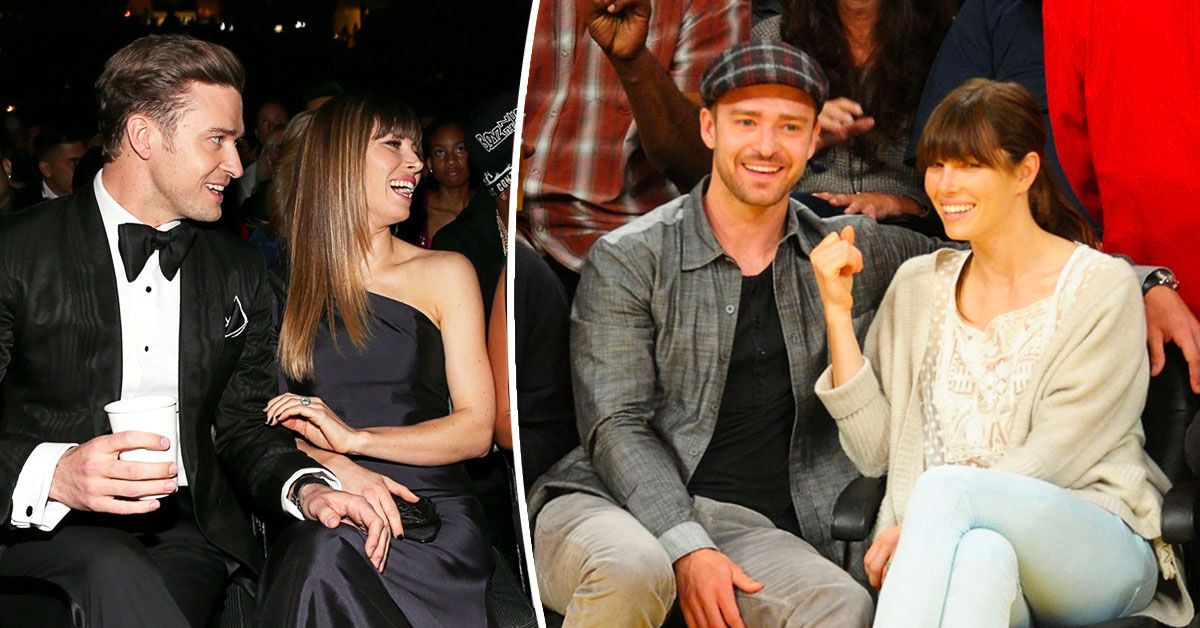15 fotos de Justin Timberlake e Jessica Biel quando eles pensaram que ninguém estava olhando