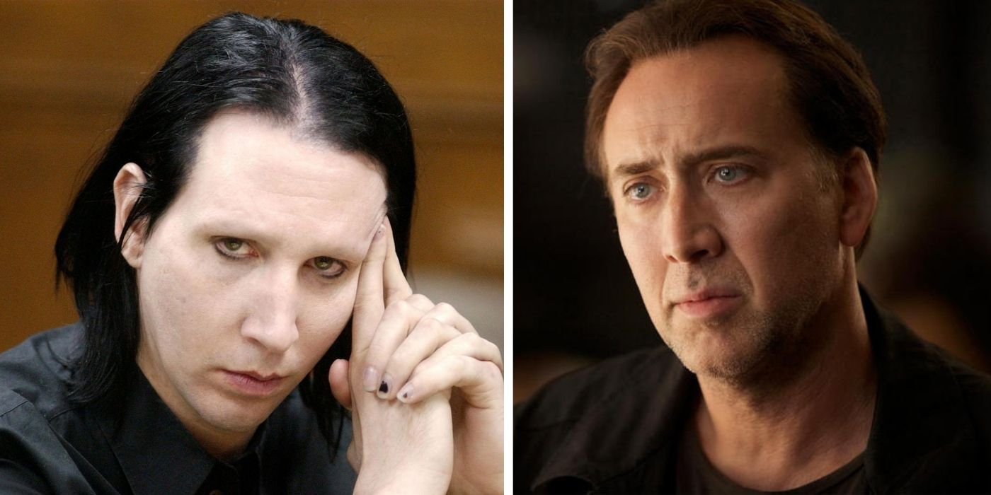 10 fotos hilárias de Marilyn Manson se transformando lentamente em Nicolas Cage