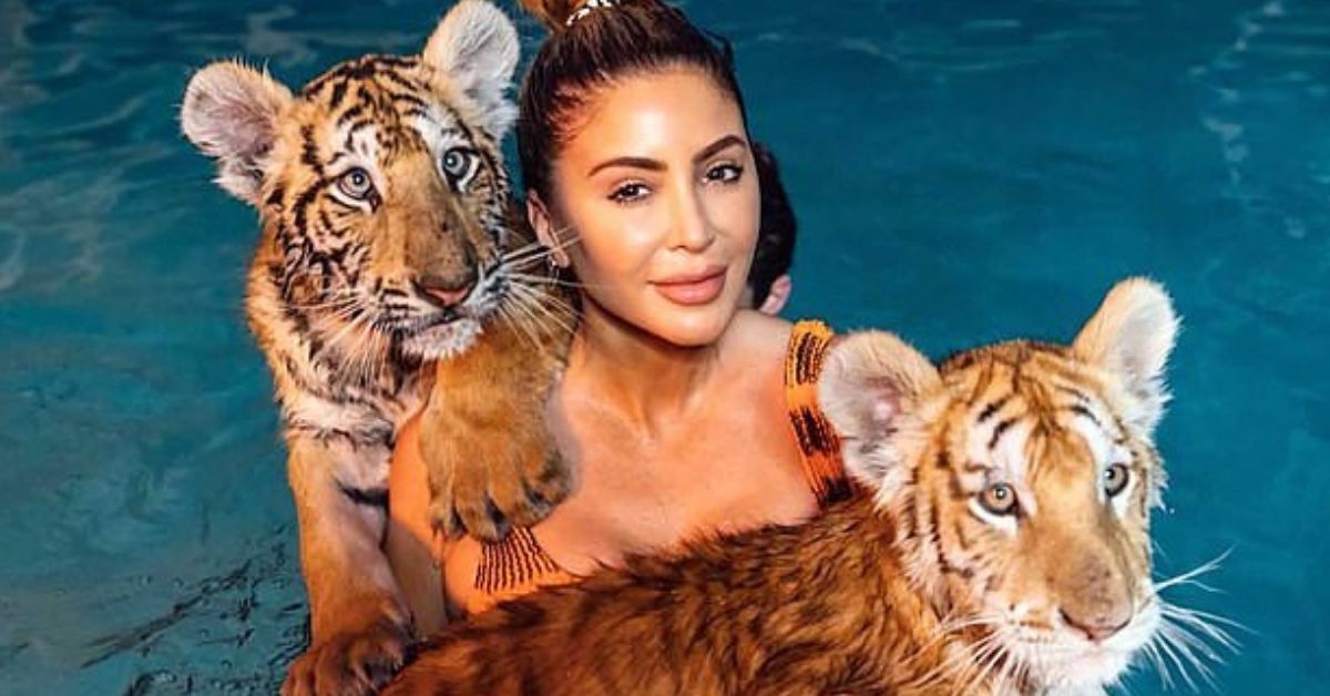 A estrela da realidade, Larsa Pippen, é considerada “imoral” para nadar com tigres