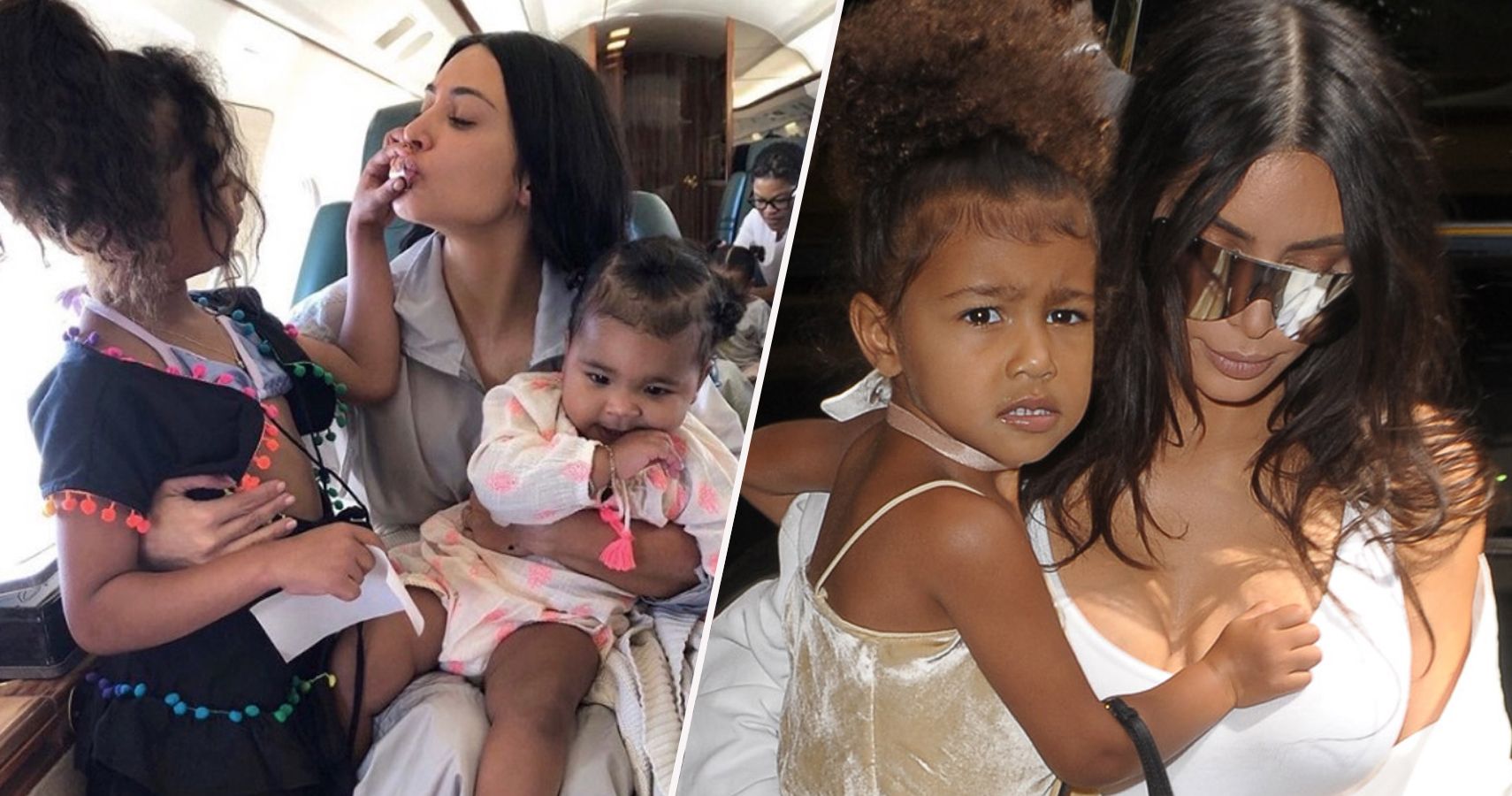 20 fotos que mostram a versão da vida materna de Kim Kardashian