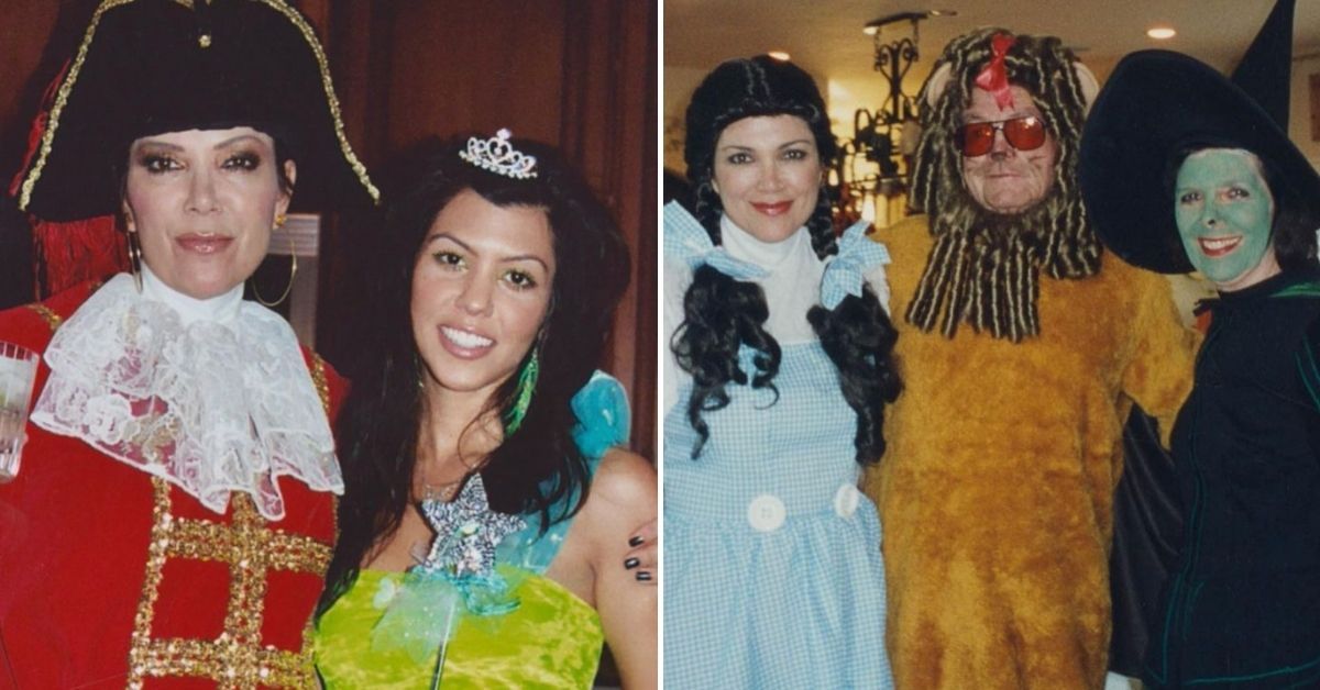 Os Kardashians estão irreconhecíveis nas fotos raras de Kris Jenner no Halloween