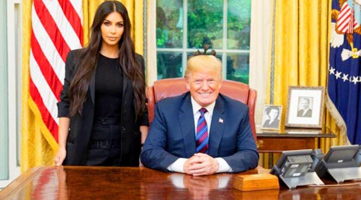 Kim Kardashian faz uma visita à Casa Branca com três convidados muito especiais