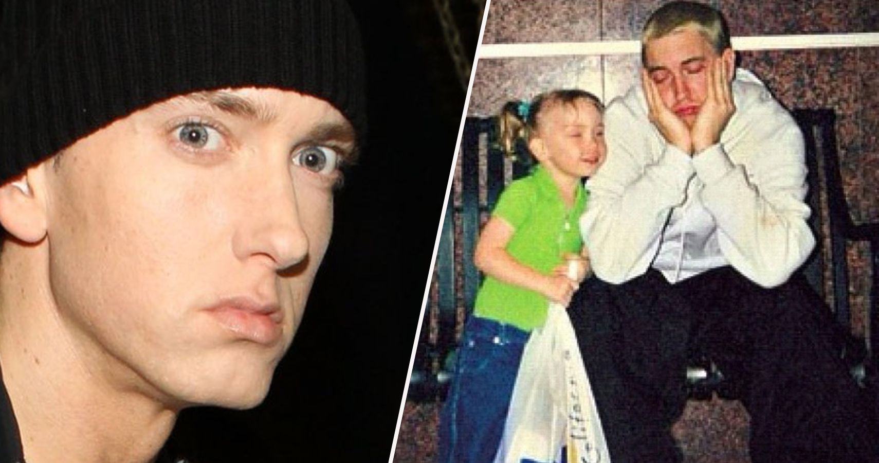 20 fotos raras de Eminem levantando Hailie