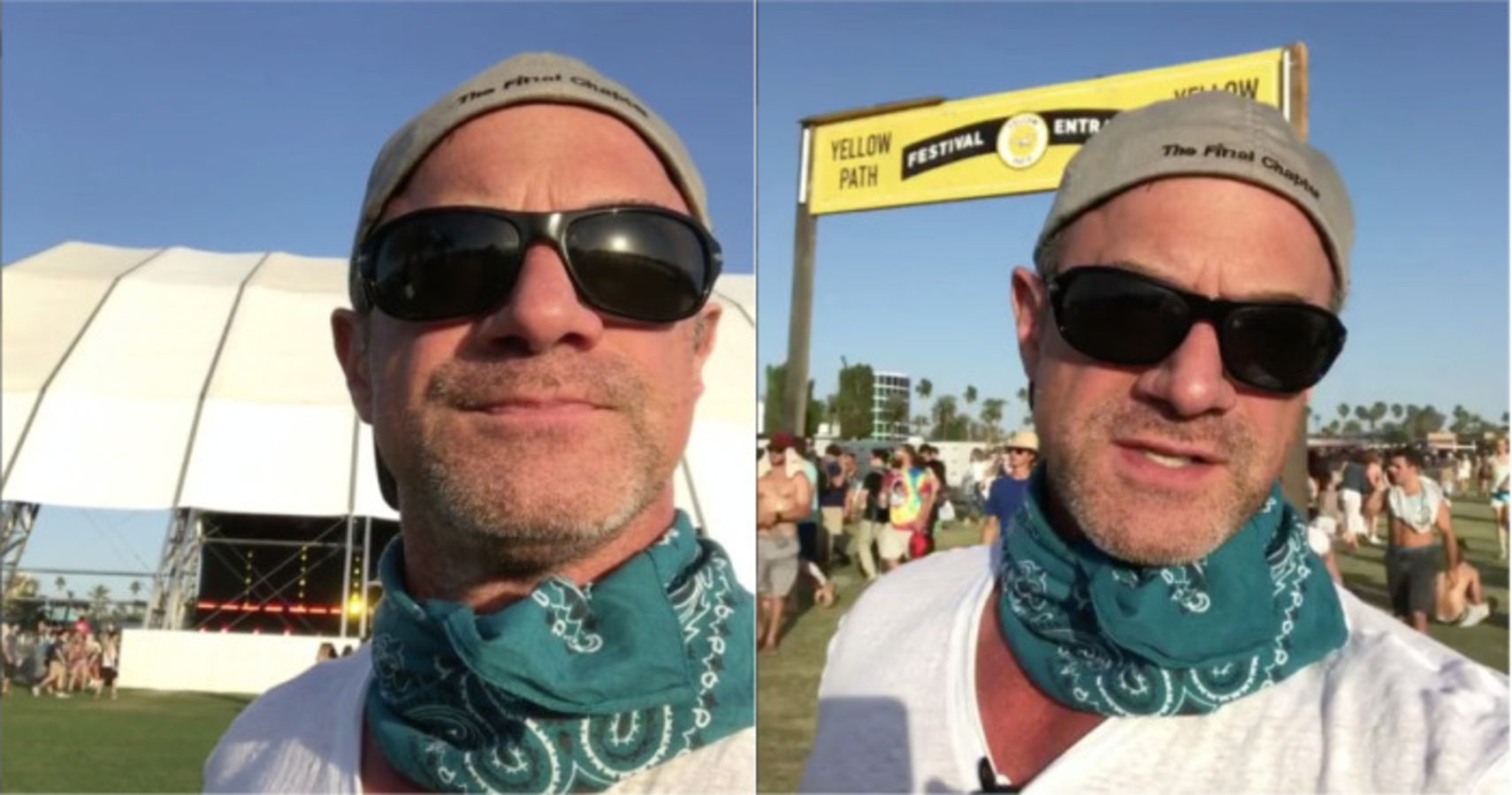 Chris Meloni é o pai mais legal do Coachella
