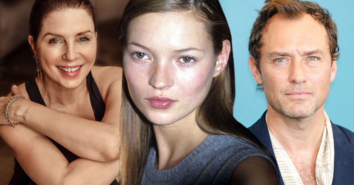 Kate Moss estava realmente em um relacionamento com Jude Law e sua esposa durante a década de 1990?