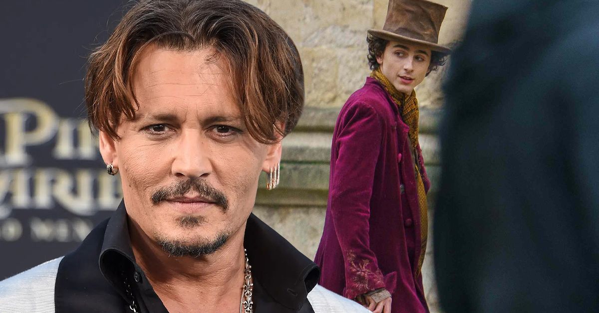 Como Johnny Depp se sente sobre Timothee Chalamet interpretando um jovem Willy Wonka