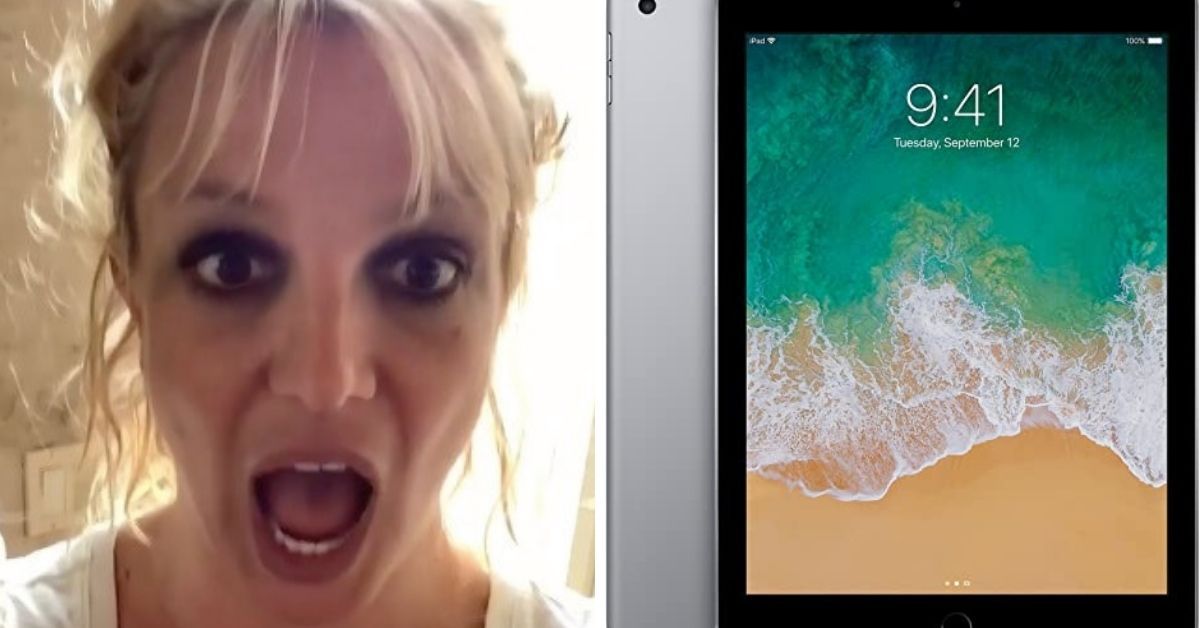 Fãs de Britney Spears horrorizados quando ela revela que é dona do iPad pela primeira vez