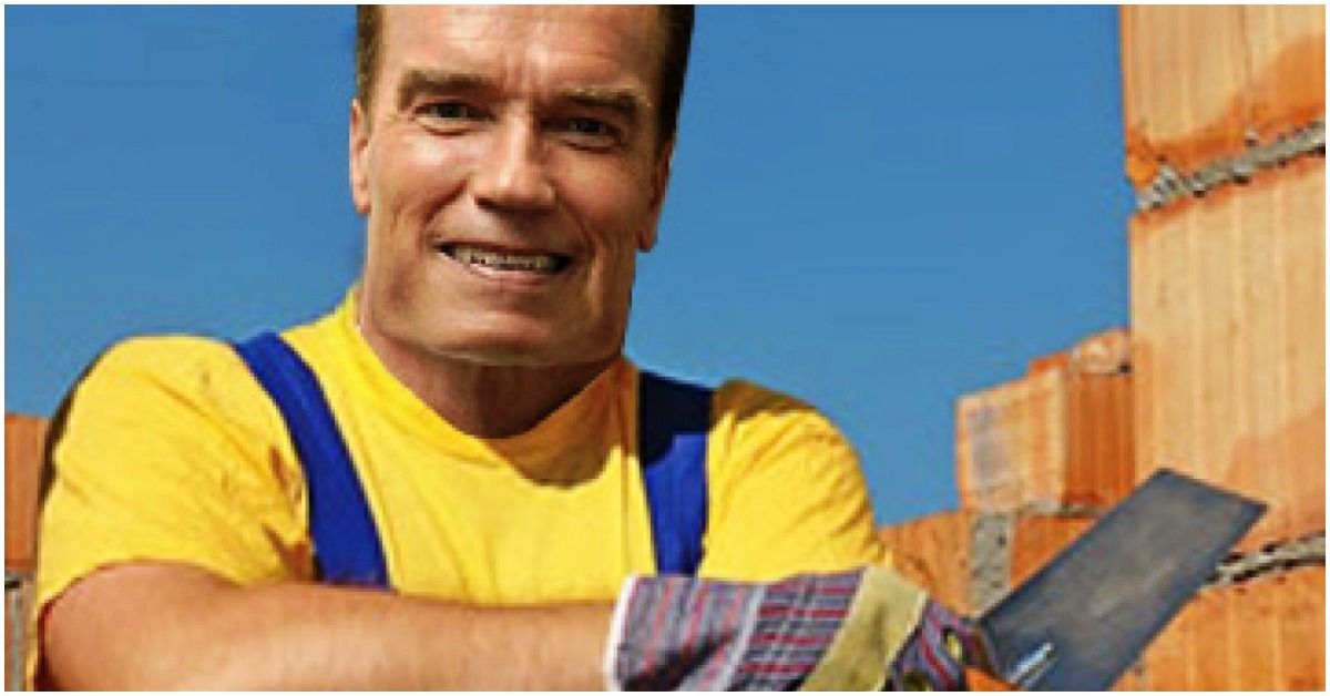 Como Arnold Schwarzenegger ganhou um milhão de dólares como pedreiro