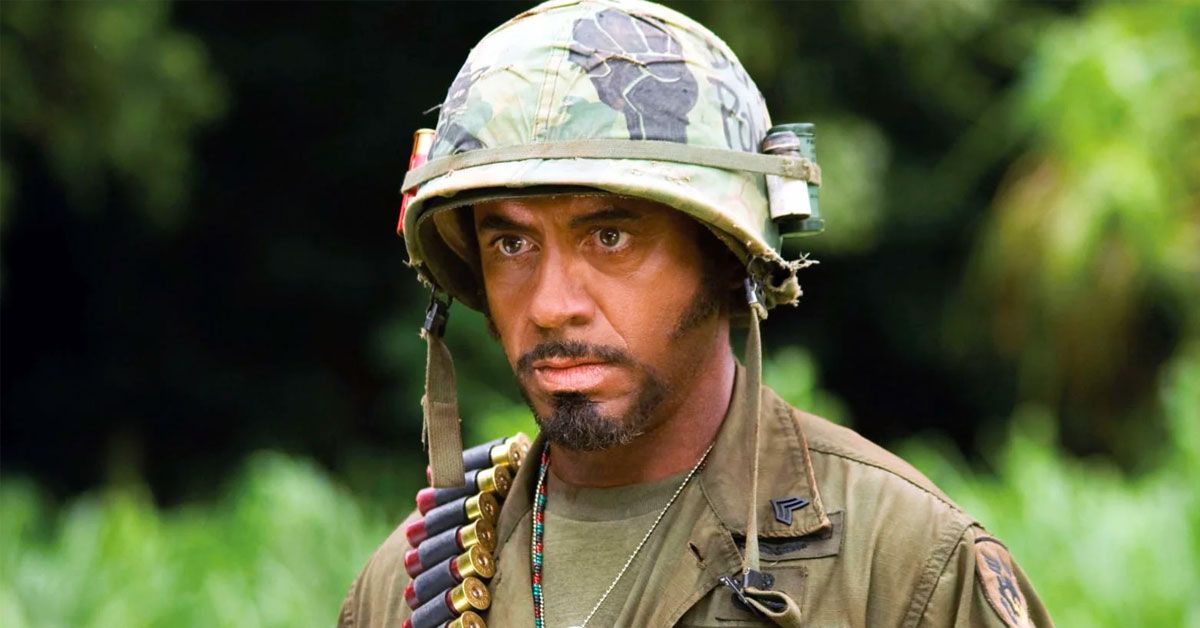 Robert Downey Jr. estava fazendo Blackface em ‘Tropic Thunder’ tão ruim quanto Jimmy Fallon?