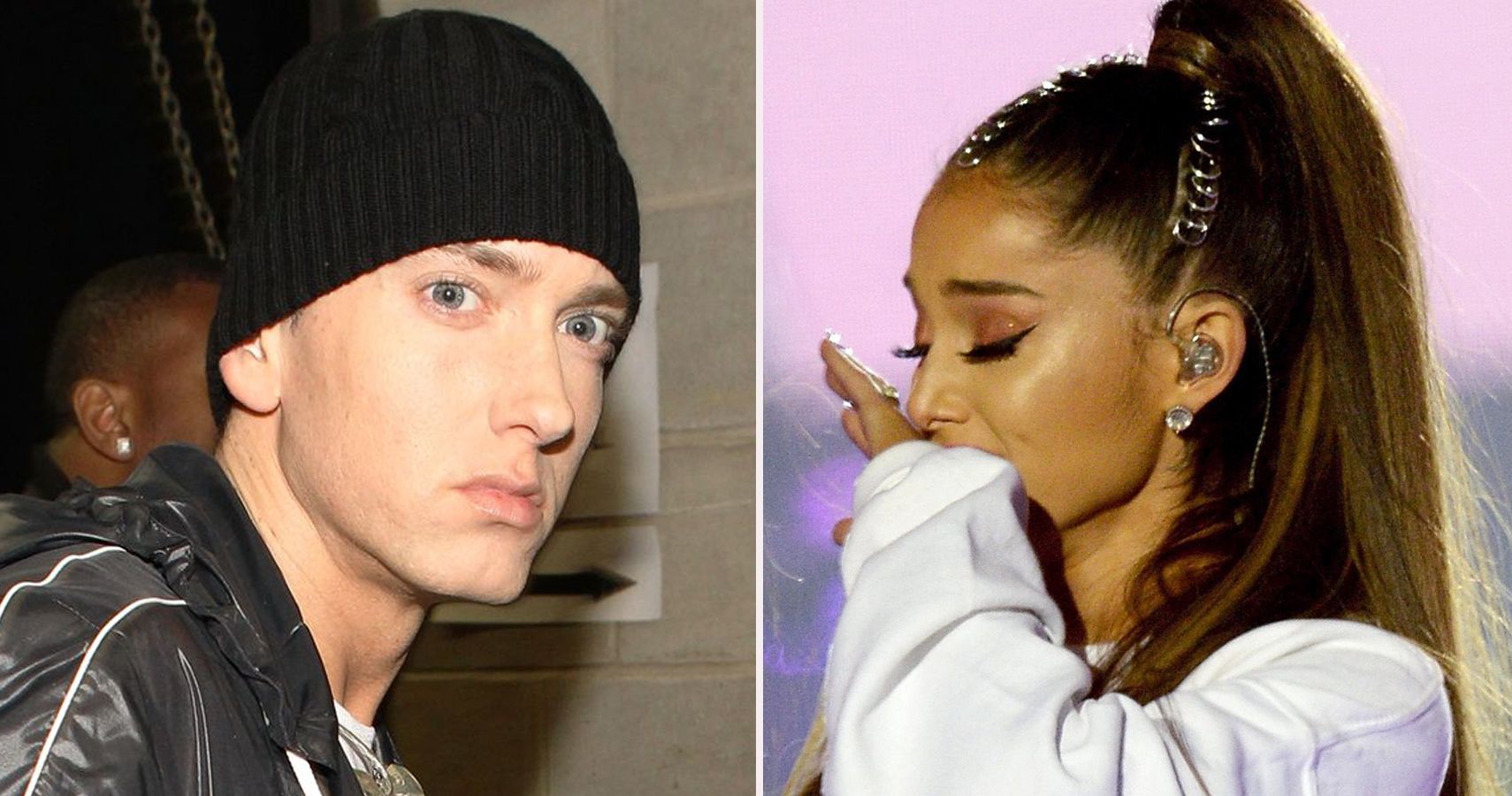 Ariana Grande permanece em silêncio sobre as letras da bomba de concerto de Eminem