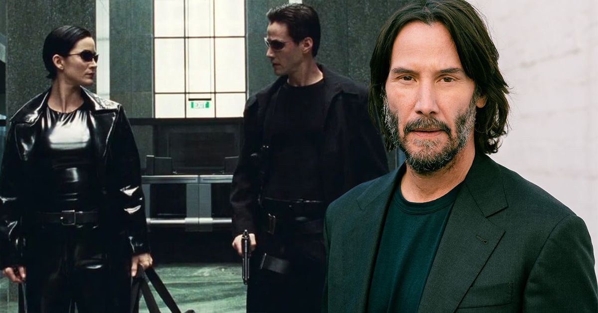 Keanu Reeves foi pego rindo durante esta cena de ‘Matrix’