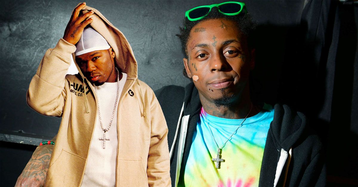 O programa de rádio Young Money, de Lil Wayne, é dominado pelo discurso de 50 Cent