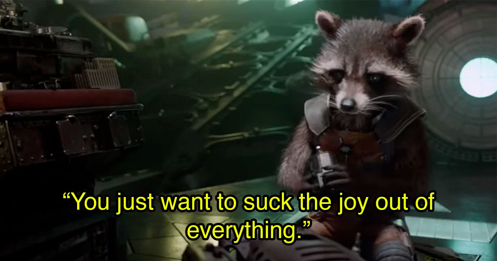 15 vezes o Raccoon-foguete disse o que todos os fãs de ‘Guardians Of The Galaxy’ estavam pensando