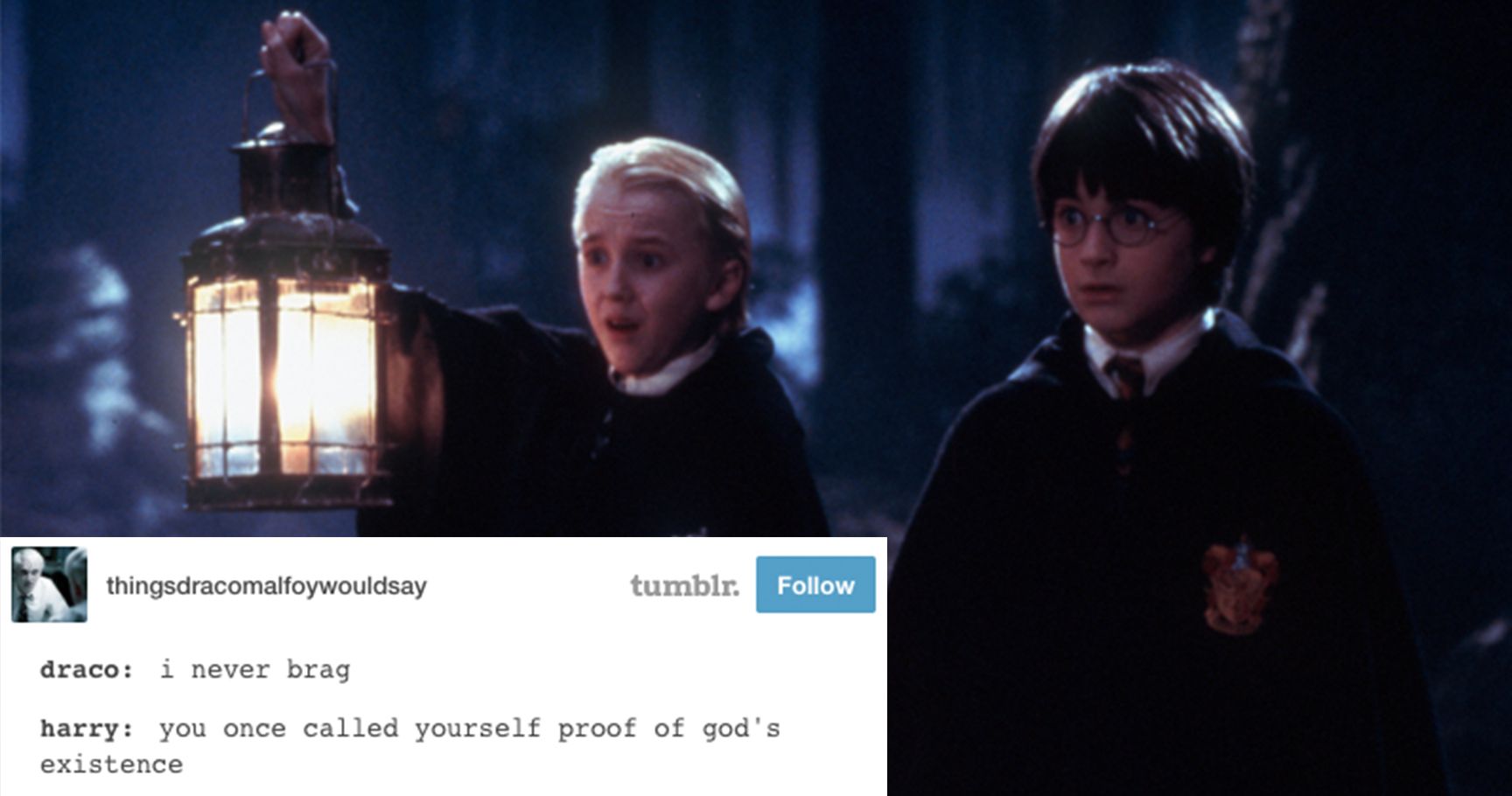 15 hilárias interações Draco-Harry que desejamos que realmente acontecessem