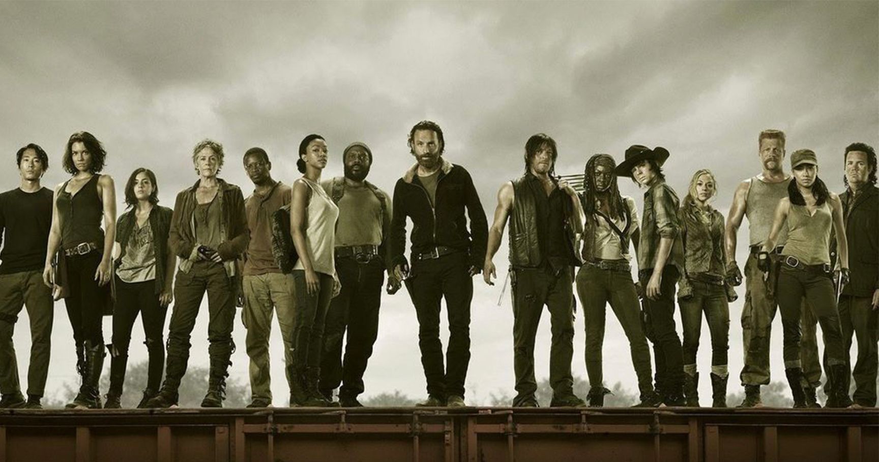 Sessão promocional do elenco de Walking Dead