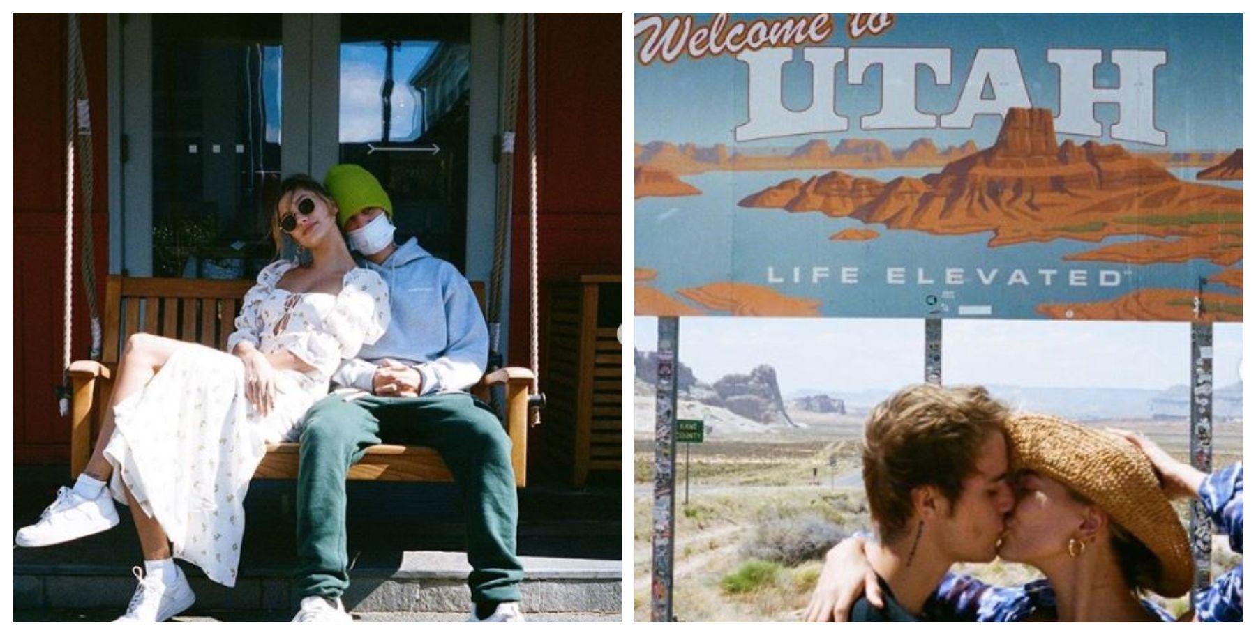 10 fotos do Instagram da viagem de estrada cheia de PDA de Justin e Hailey Bieber para Utah