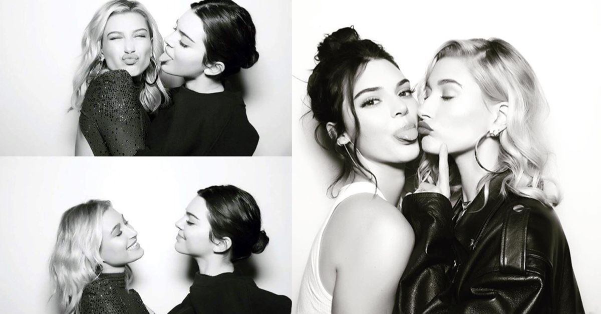 Kendall Jenner e Hailey Bieber compartilham as maneiras estranhas que costumavam de beijar