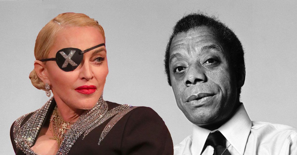 Madonna Créditos Autor James Baldwin como sendo uma fonte de esperança