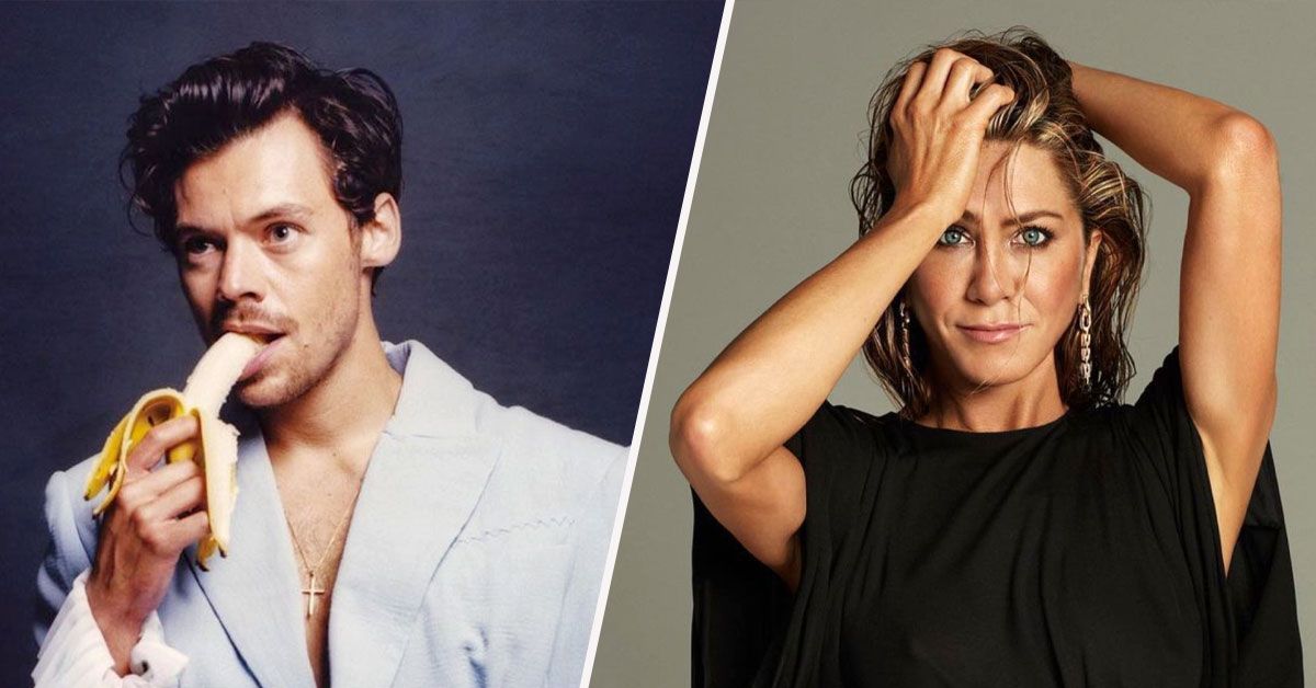 Twitter reage a Harry Styles e Jennifer Aniston geminados com a mesma roupa