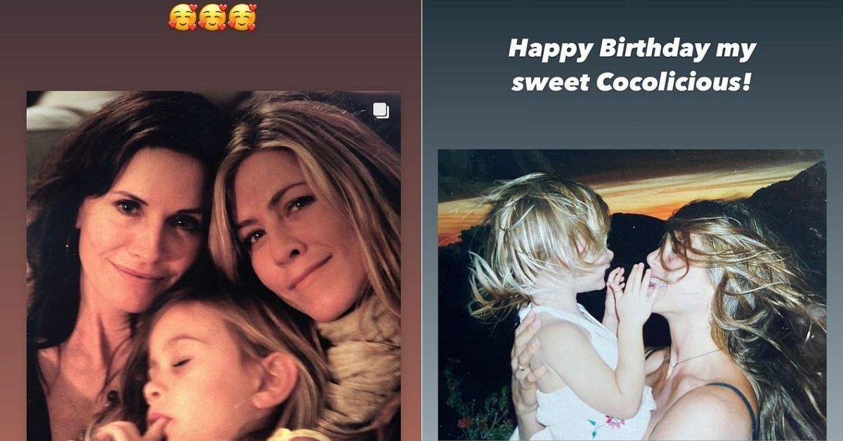 Jennifer Aniston faz um doce aniversário em homenagem à afilhada Coco Arquette