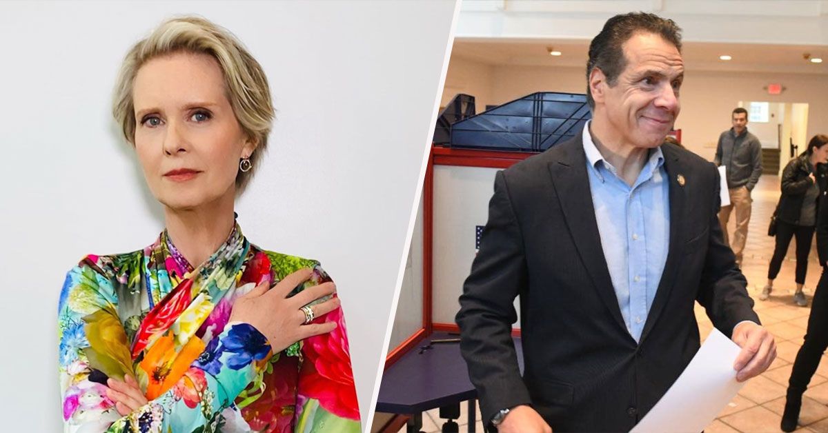 A estrela de ‘SATC’ Cynthia Nixon bate o ex-governador de Nova York Andrew Cuomo em um tweet
