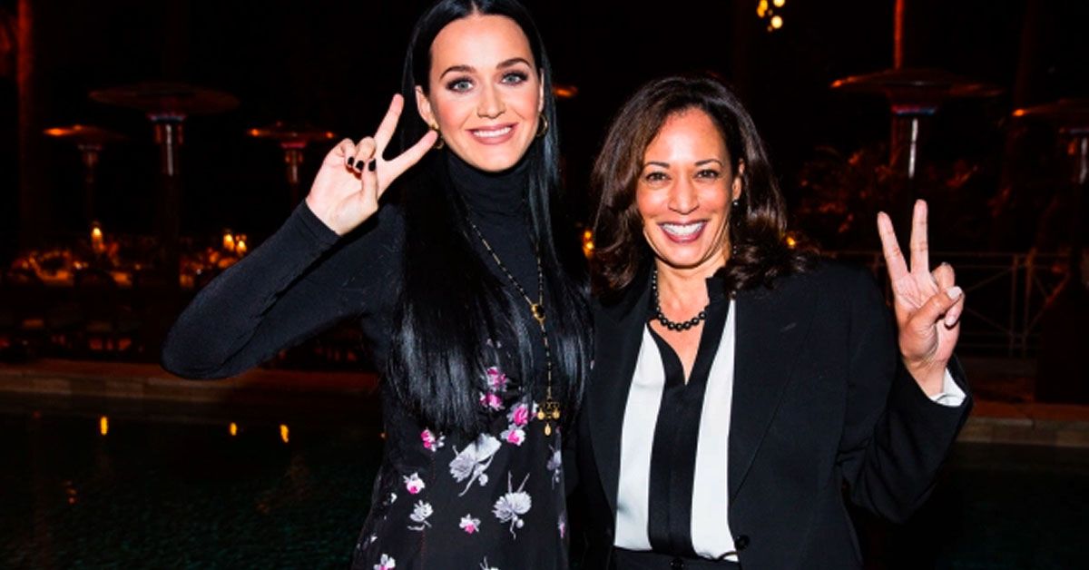 Aqui estão as dicas sobre a amizade de Katy Perry com Kamala Harris
